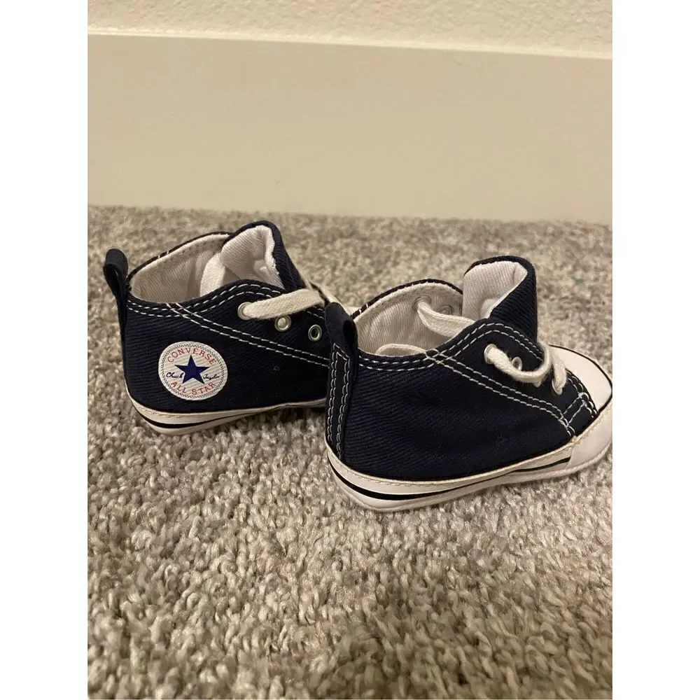 Baby Converse Dark Blue size 2